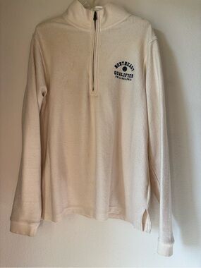 boxercraft Northeast Qualifier Cream Quarter-Zip Volleyball Pullover